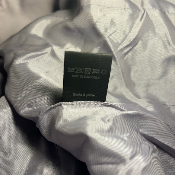 Stella & Jamie Black, White, and Silver zipper blazer - Picture 7 of 7